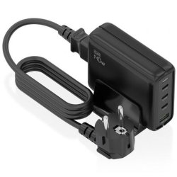 Trdls laddare Aisens ASCH-140W4P056-BK Svart 140 W