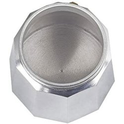 Italiensk Kaffepanna JATA CCA6          * Silvrig 6 Koppar Alumi