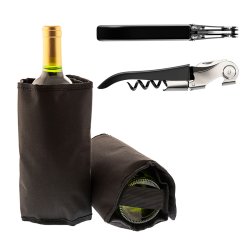 Set med Vintillbehr Koala Ac Svart Metall 2 Delar