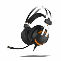 Spelhrlurar med mikrofon Krom Kode 7.1 Virtual NXKROMKDE Svart