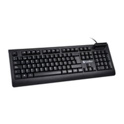 Tangentbord CoolBox COO-TEC04DNI Svart Qwerty Spanska