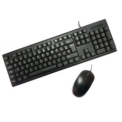 Tangentbord och Mus CoolBox Svart Qwerty Spanska