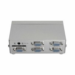 VGA-omvandlare med 4 portar Aisens A116-0085 Gr Silvrig