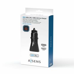 Billaddare Aisens ASCH-CAR2PQC-BK Svart 38 W