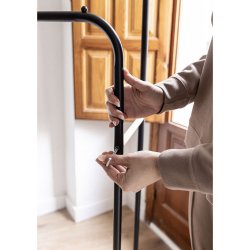 Hattstll Newlux Hangy Duo 30 Svart Metall 115 x 50 x 150 cm