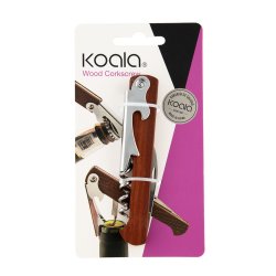 Korkskruv Koala Basic Metall Akaciatr 11 x 1,8 x 1,3 cm