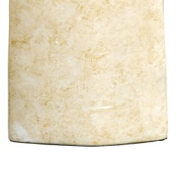 Vas 24 x 13 x 64 cm Glas Gyllene Metall Vit