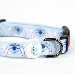 Hundhalsband Stitch Ljusbl XS/S