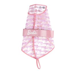 Regnrock fr hundar Barbie Rosa S