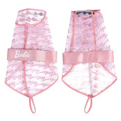 Regnrock fr hundar Barbie Rosa S