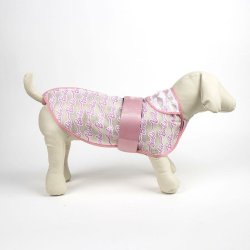 Regnrock fr hundar Barbie Rosa S