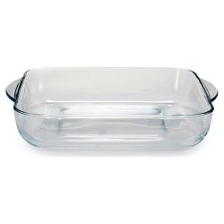 Set med Ugnsfasta Formar Pasabahce 1690037 Transparent Glas 1 L