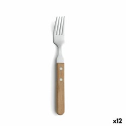 Kttgaffel Amefa Pizza Bois Brun Metall (12 antal) (Pack 12x)