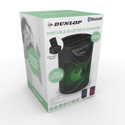 Bluetooth Hgtalare Dunlop TWS 15 W Svart USB