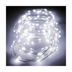 LED-krans Lumineo Silvrig 5 m 12 m 14 m