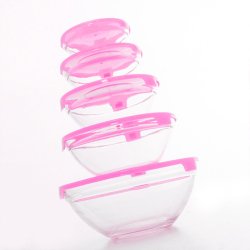 Lunchldor, set 5 Glass EH Bl Transparent