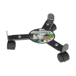 Blompall med hjul Justerbar Gr Metall (30 cm)