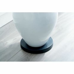 Blompall med hjul Nature Svart polypropen ( 29,2 x 4 cm)