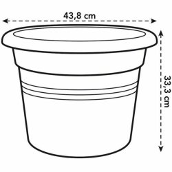 Kruka Elho   Rund Rosa Plast  30 cm