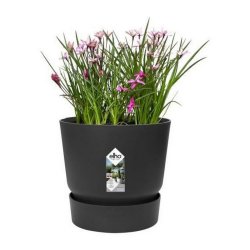 Kruka Elho Greenville Svart Plast Rund  30 cm  29,5 x 27,8 cm