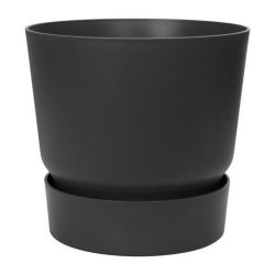 Kruka Elho Greenville Svart Plast Rund  40 cm  39 x 36,8 cm