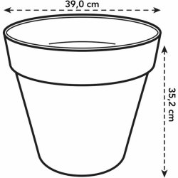 Kruka Elho   Rund Plast  40 cm