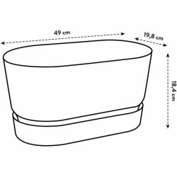Blomlda Elho   50 cm Grn Plast