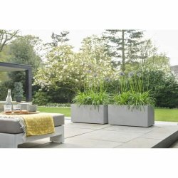 Kruka Elho Vit 59 x 30 x 29 cm Plast Rektangulr Modern