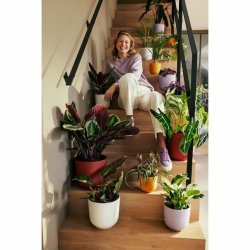 Kruka Elho Vit Plast Rund