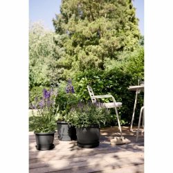 Kruka Elho Amiga Round 40 Svart Antracitgr 39 x 29 cm