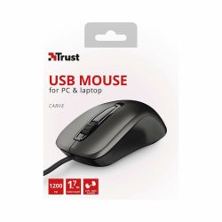 Optisk Mus Trust 23733 Svart