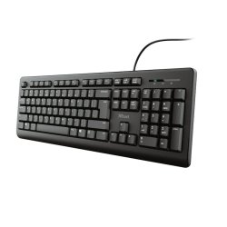 Tangentbord Trust 23880 Svart Engelska EEUU QWERTY