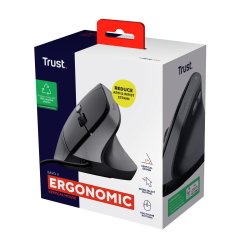 Optisk Mus Ergonomisk Trust 25144 Svart 2400 dpi