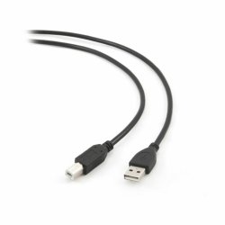 USB 2.0 A till USB B Kabel GEMBIRD CCP-USB2-AMBM-6 (1,8) Svart 1
