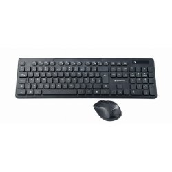 Tangentbord och Mus GEMBIRD KBS-WCH-03 Qwerty UK Svart Svartvit