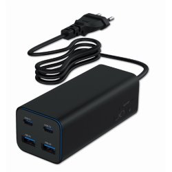 Vggladdare GEMBIRD TA-UC-2A2C-PD100-01-BK