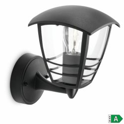 Vgglykta Philips My Garden Creek Svart Aluminium A 60 W E27