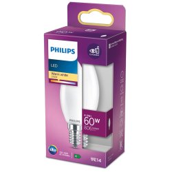 LED-lampa Philips Ljus E 6,5 W 60 W E14 806 lm 3,5 x 9,7 cm (270