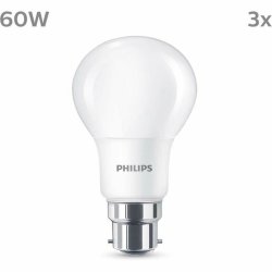 LED-lampa Philips 60 W Matt Varmvit F 8 W 60 W B22 3 antal (2700