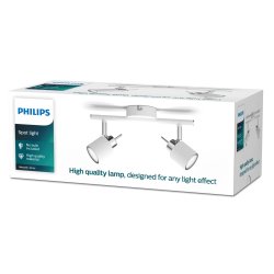 Spotlight Philips meranti Vit GU10 (2 antal)