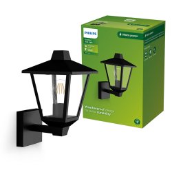 Vgglykta Philips kinno Svart 25 W Aluminium E27