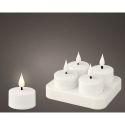LED Ljus Lumineo 485346 Vit Laddningsbar Insida (4 antal)