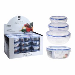 Lunchldor, set Excellent Houseware 024000670 Plast Rund 400 ml