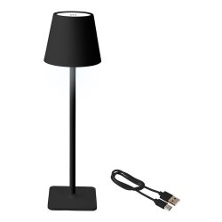 Bordslampa LED Lumineo 894376 Svart Metall 17 cm Laddningsbar