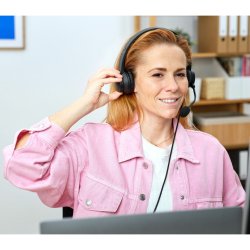 H�rlurar med Mikrofon Trust HS-201 Svart