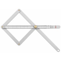 Rtvinklig linjal SOLA Aluminium 170 x 380 mm