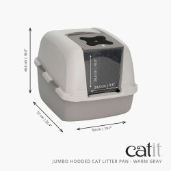 Kattlda Catit 46 x 55 x 45 cm Med lock Jumbo Gr Plast