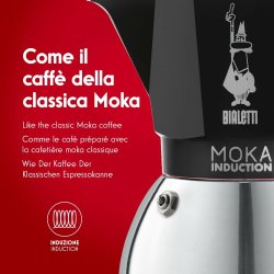 Italiensk Kaffepanna Bialetti 0006936 Svart Rostfritt stl Alumi