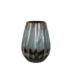 Vas Romimex Bl Svart Bl/Svart Keramik 23 x 28 x 23 cm