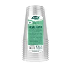 Set med teranvndbara glas Algon Transparent Cider 500 ml 10 an